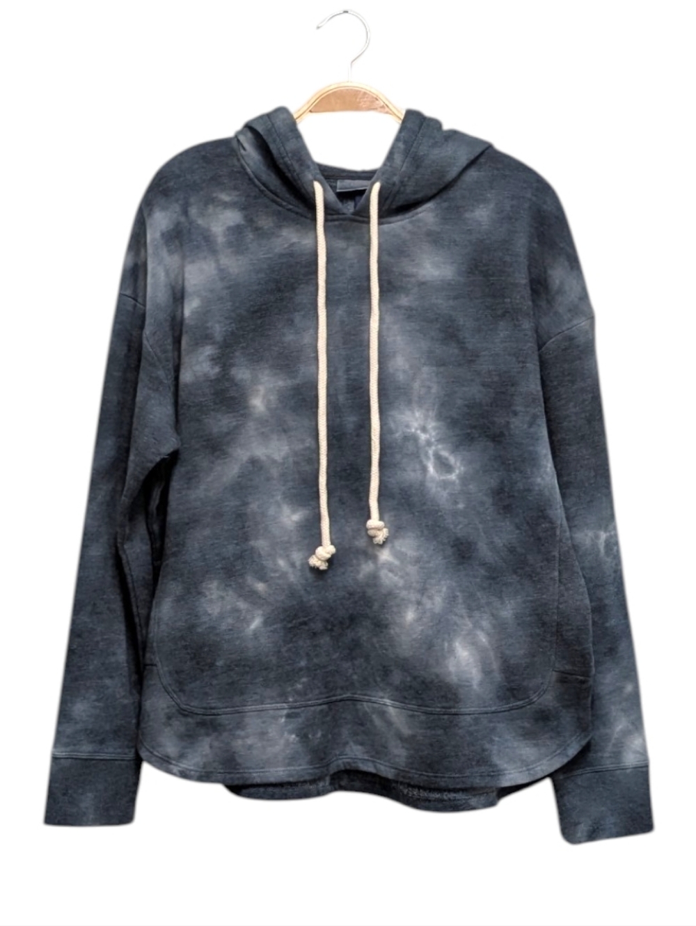Universal Thread Charcoal Tie Dye Comfy Oversized Pullover Hoodie Large NWT
